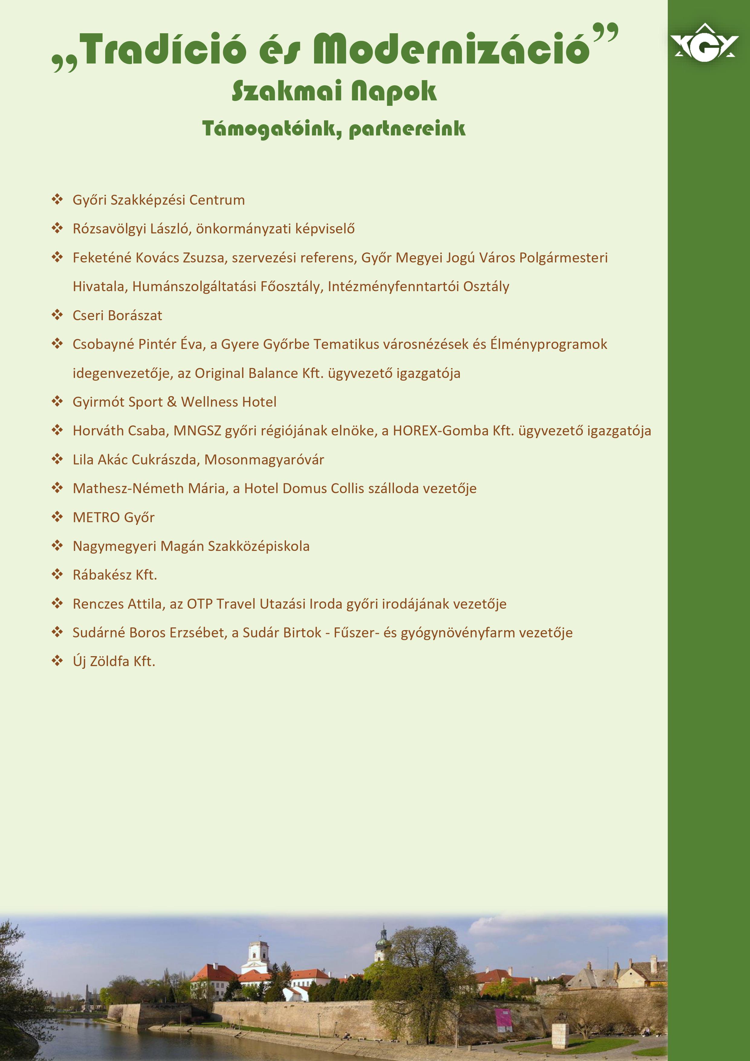 Szakmai Napok Partnerek